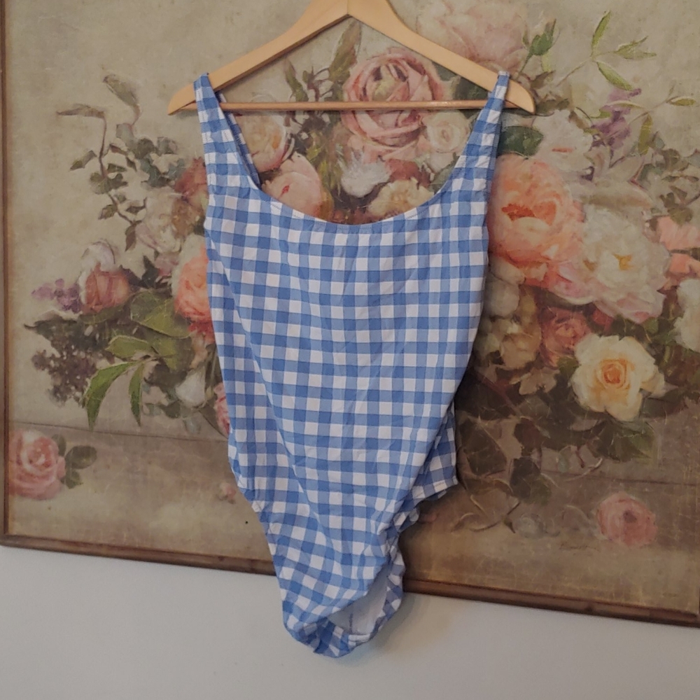 Jcrew gingham bathing suit